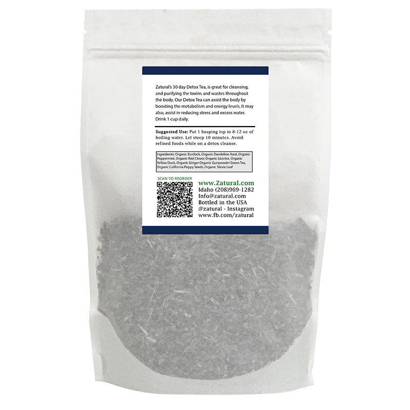 Thirty Day Detox Tea Back