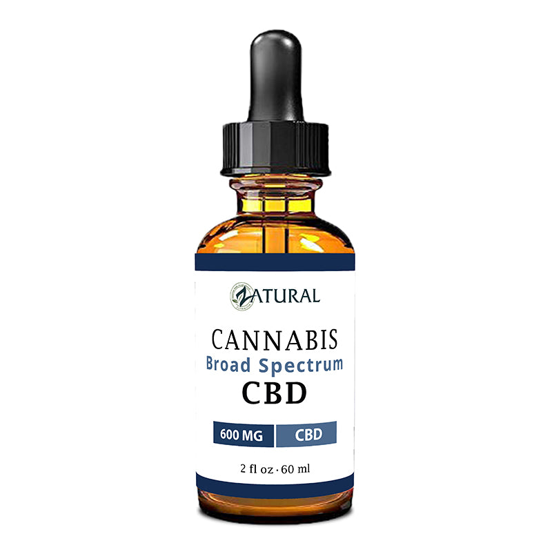 Broad Spectrum CBD Oil 600mg 2oz Bottle