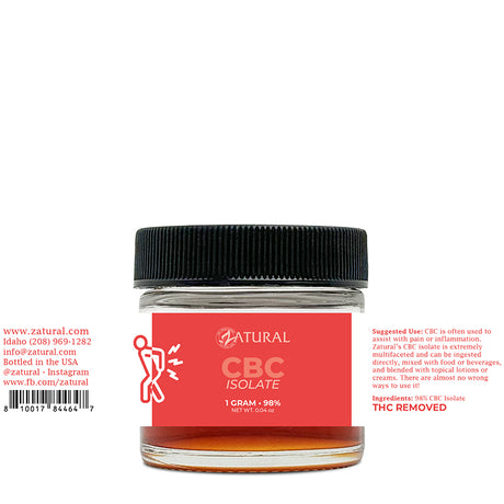CBC Isolate Oil glass jar with label