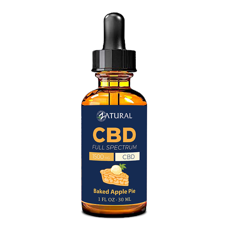 Full Spectrum CBD Oil 1500mg Baked apple pie flavor