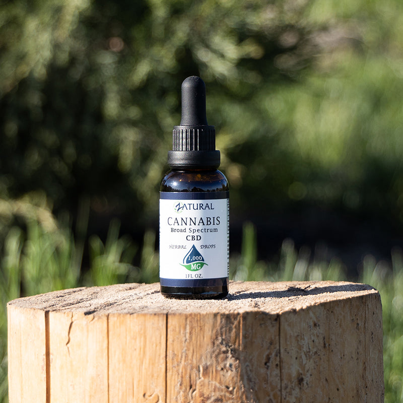 CBD Oil Natural Drops | Broad Spectrum - THC Removed