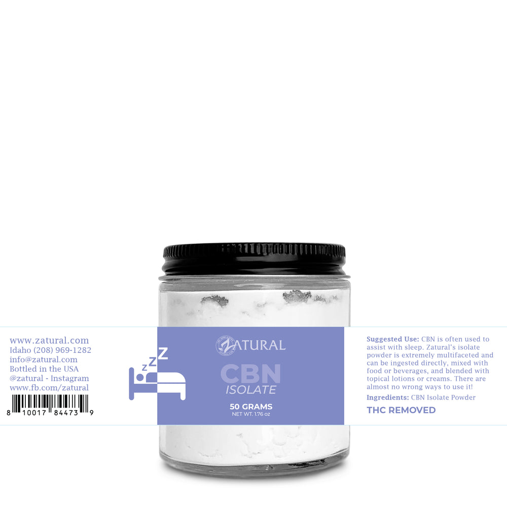 CBN Isolate 50 Grams Label