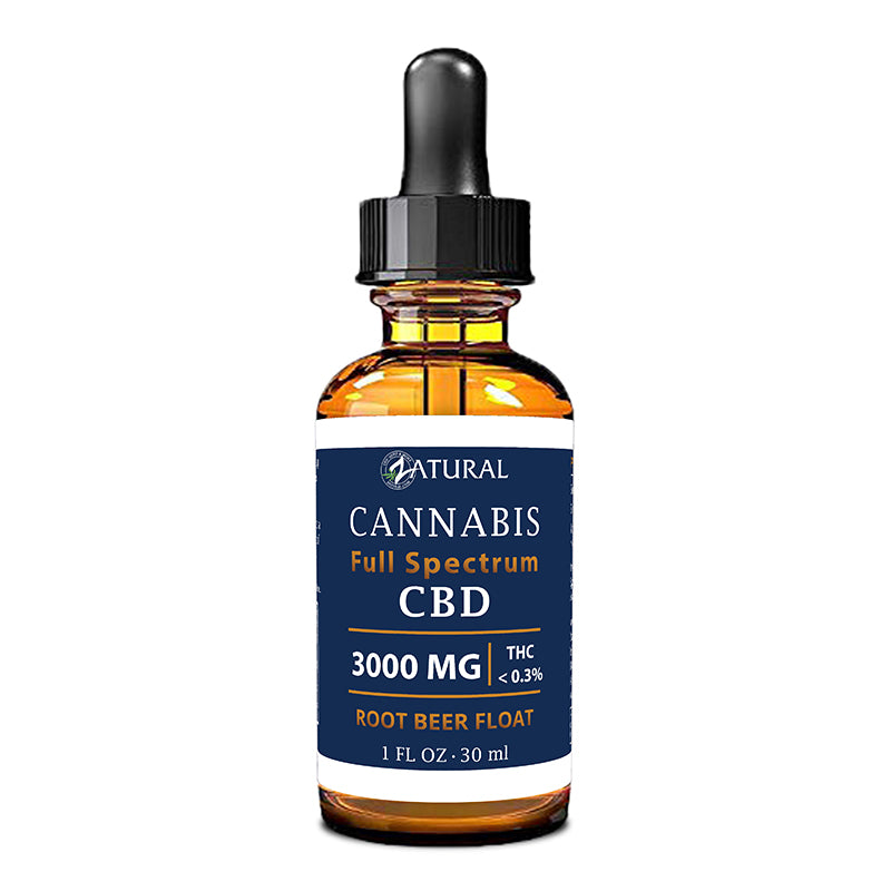 Zatural Full Spectrum Root Beer Float CBD Oil 3000mg 1oz
