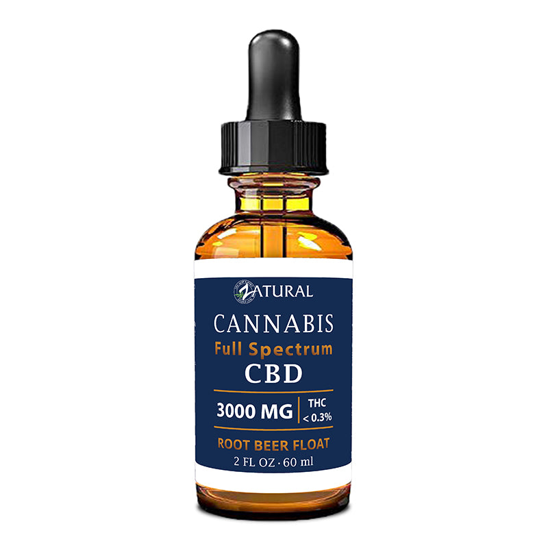 Zatural Full Spectrum Root Beer Float CBD Oil 3000mg 2oz
