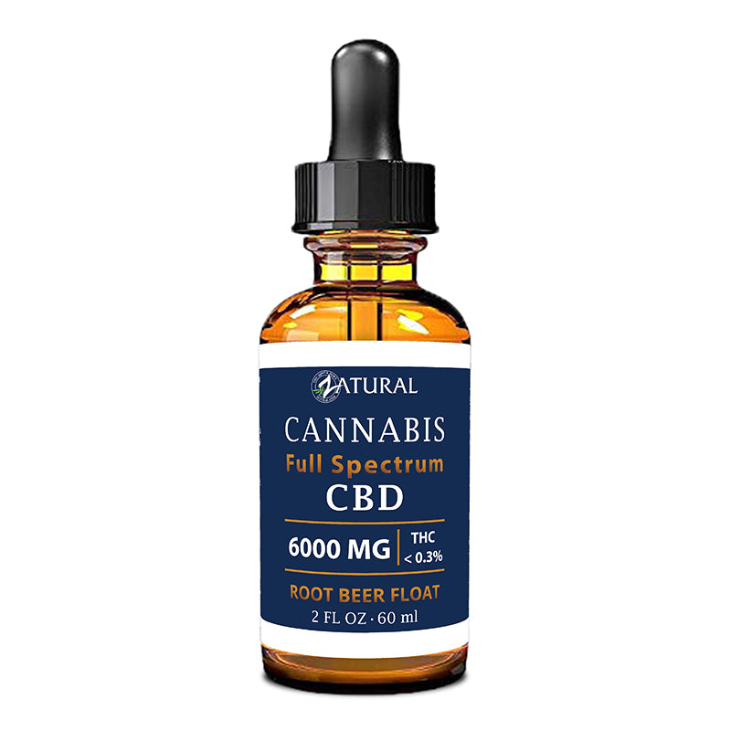 Zatural Full Spectrum Root Beer Float CBD Oil 6000mg 2oz