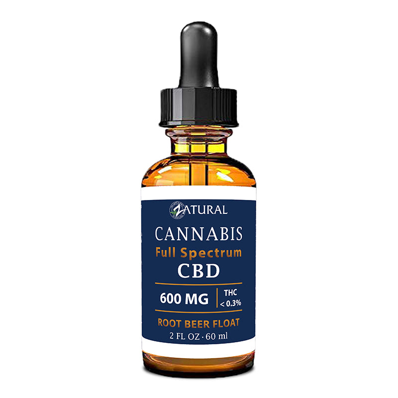 Zatural Full Spectrum Root Beer Float CBD Oil 600mg 2oz