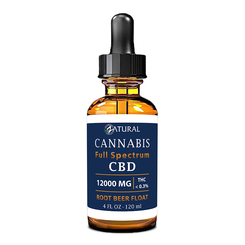 Zatural Full Spectrum Root Beer Float CBD Oil 12000mg 4oz