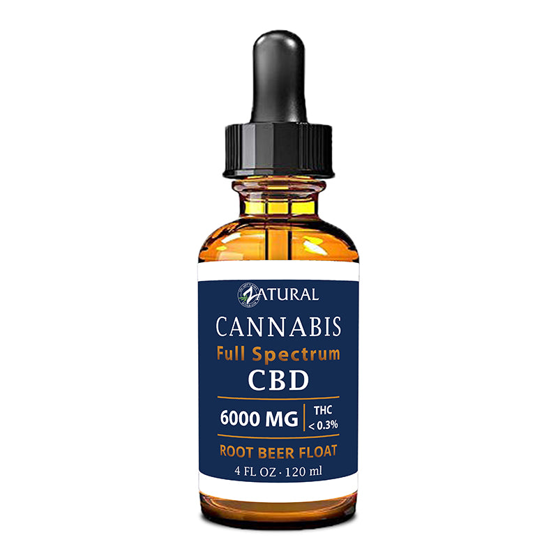 Zatural Full Spectrum Root Beer Float CBD Oil 6000mg 4oz