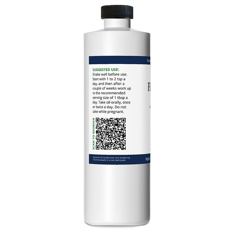 Zatural Flaxseed Oil 16oz left side of label