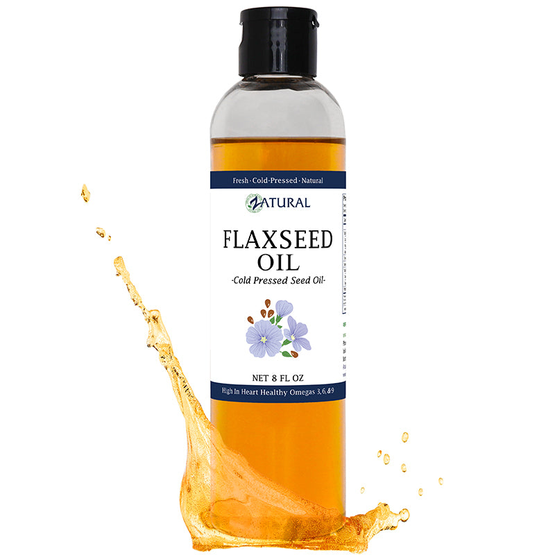 Zatural Flaxseed Oil 8oz with Oil Splash