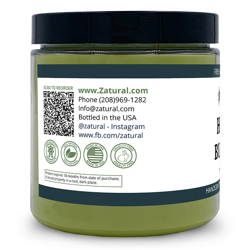 Hemp Butter Left Side of Label