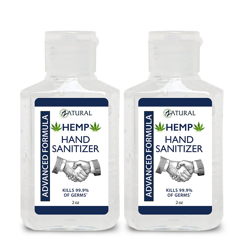 Zatural Hemp Hand Sanitizer 2oz 2 Pack