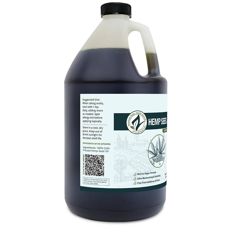 Hemp Seed Oil Virgin Cold-Pressed | Culinary & Topical
