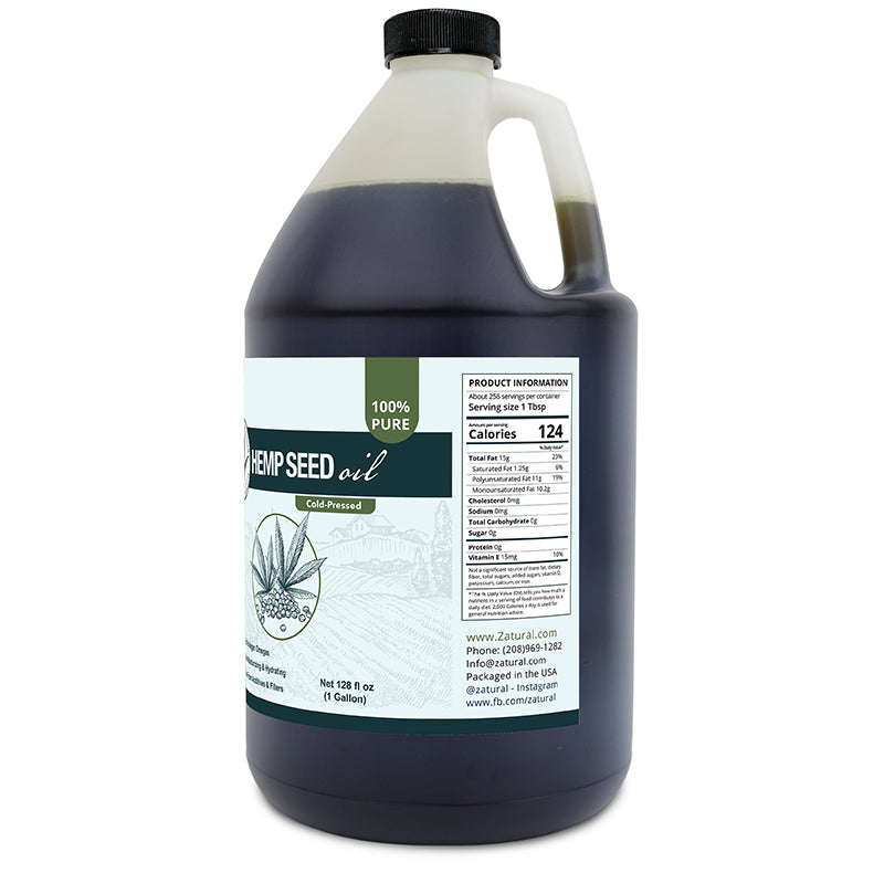 Hemp Seed Oil Virgin Cold-Pressed | Culinary & Topical