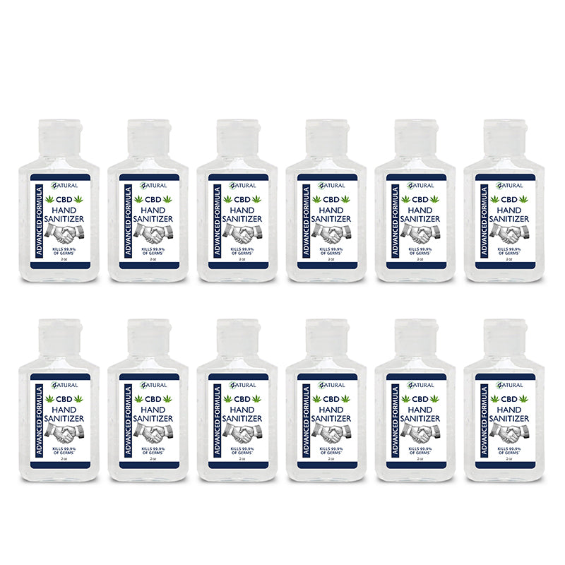 Zatural CBD Hand Sanitizer 2oz twelve Pack