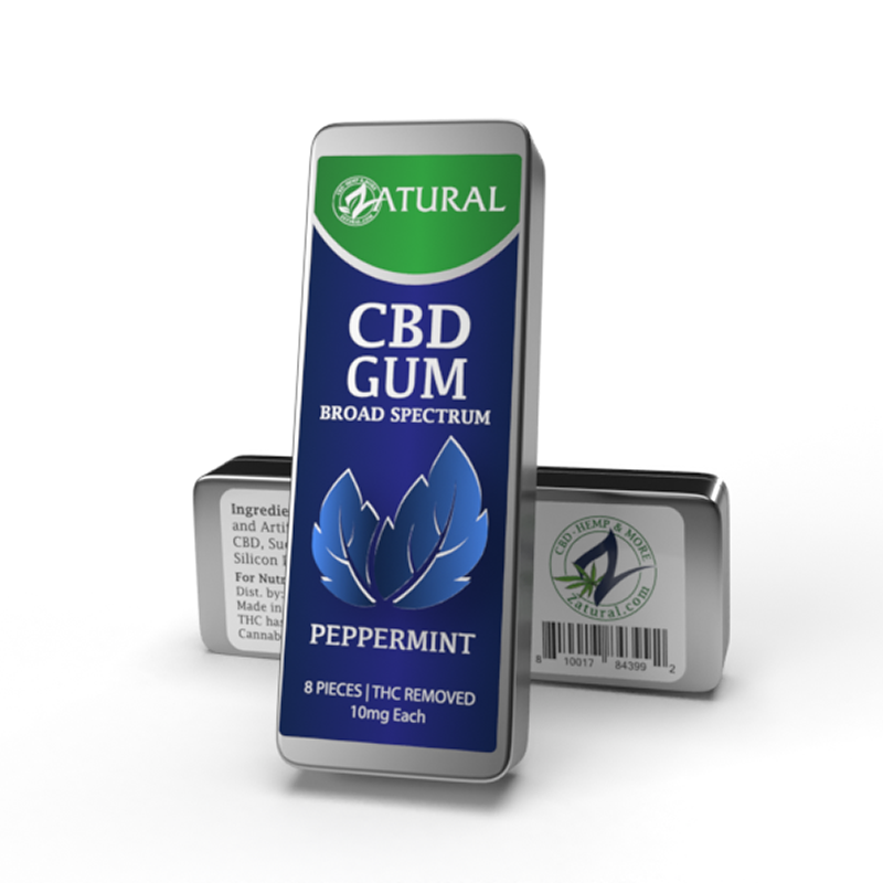 CBD Peppermint Gum two pack