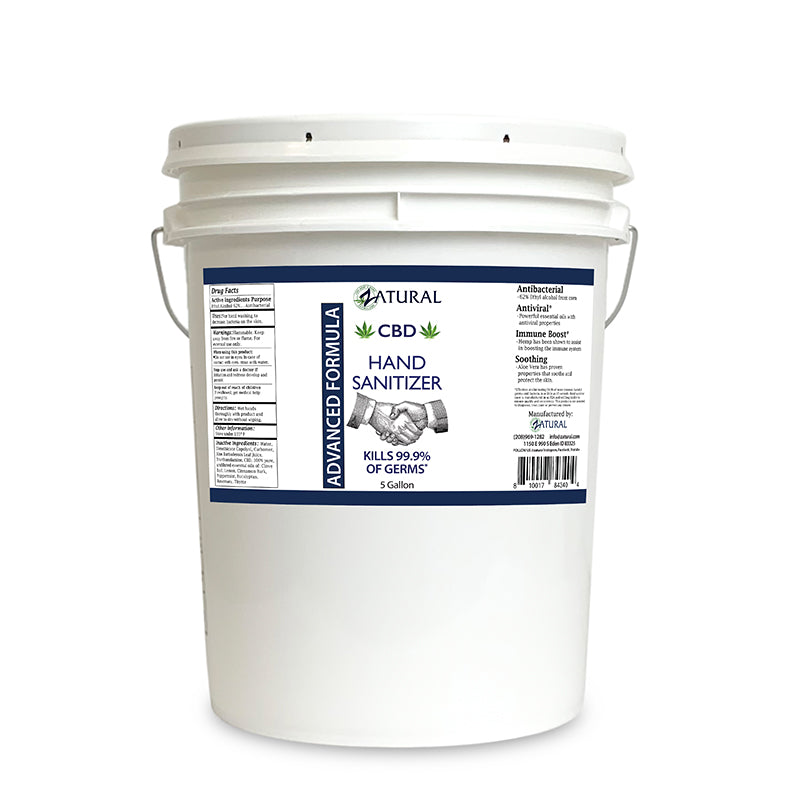 Zatural CBD Hand Sanitizer 5 Gallon Bucket