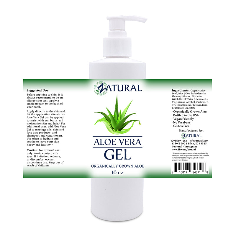 Zatural 16oz Aloe Vera Gel