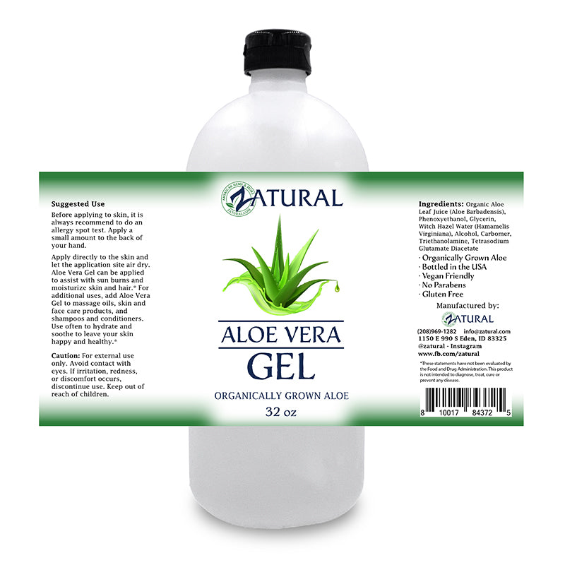 Zatural 32oz Aloe Vera Gel