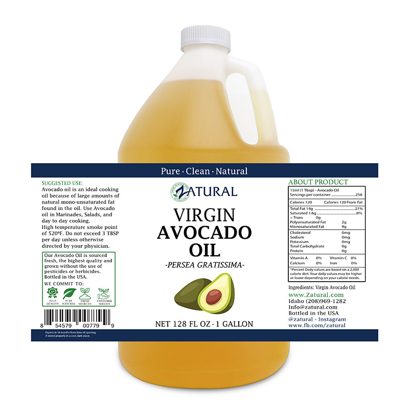 Avocado Oil 1 Gallon Label