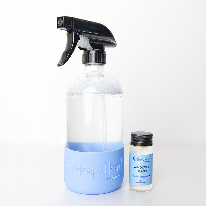 Hempy Home Window and glass concentrate cleaner and spray bottle