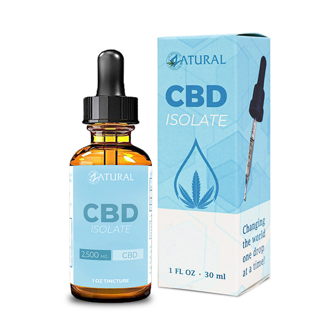 Zatural CBD Isolate Oil and Box