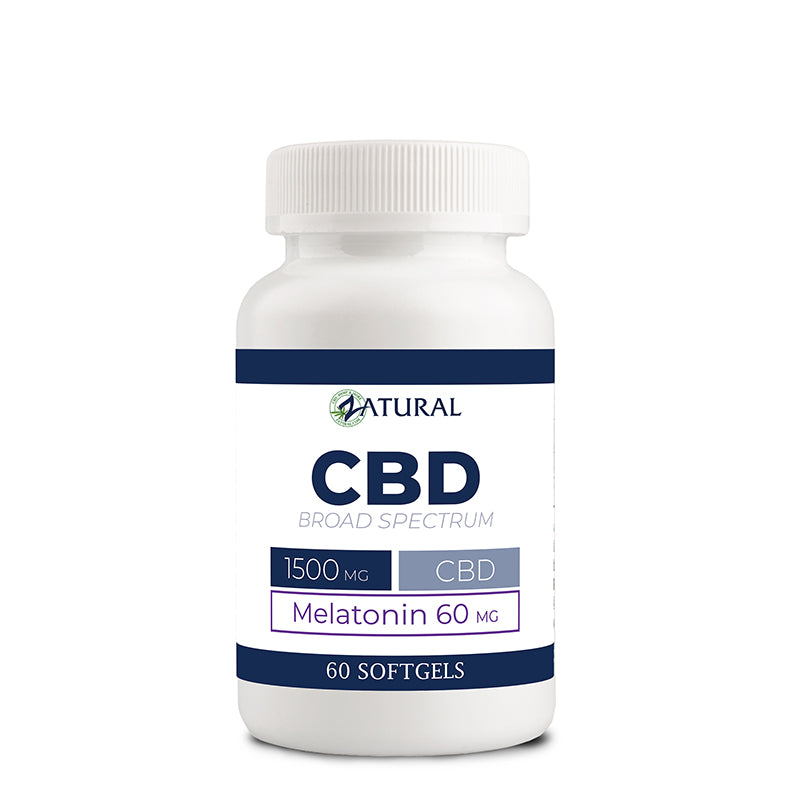 CBD Softgels with Melatonin 60 count