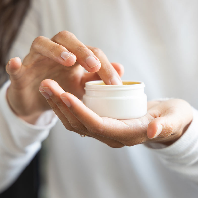 CBD Salve being applied