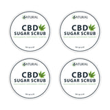 Zatural CBD Sugar Scrub 4 pack