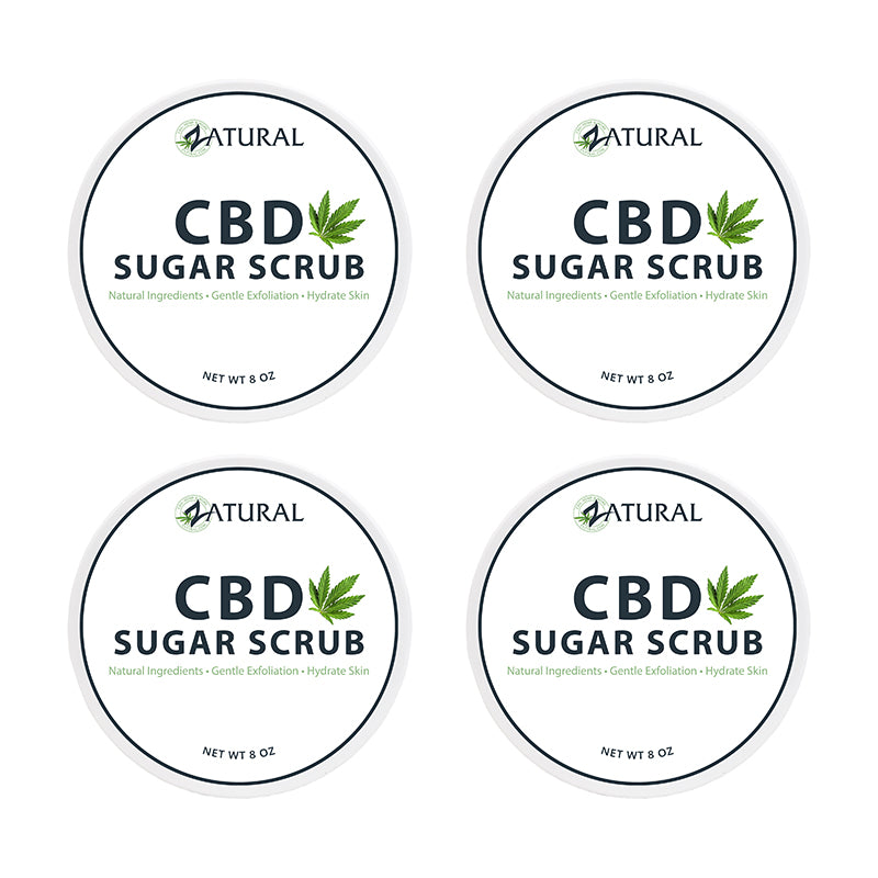 Zatural CBD Sugar Scrub 4 pack