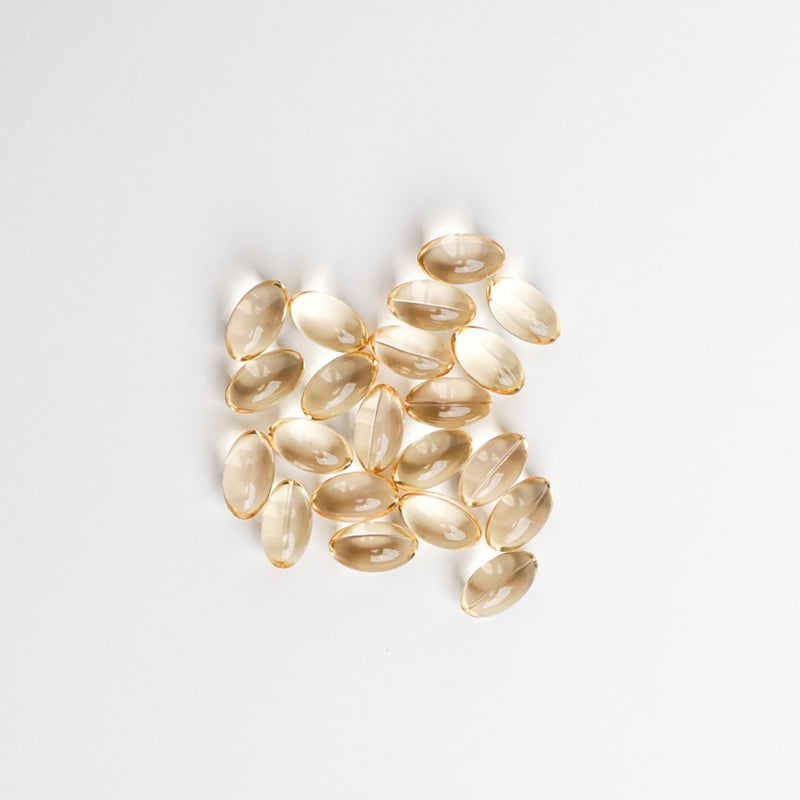 CBN Softgels on a table