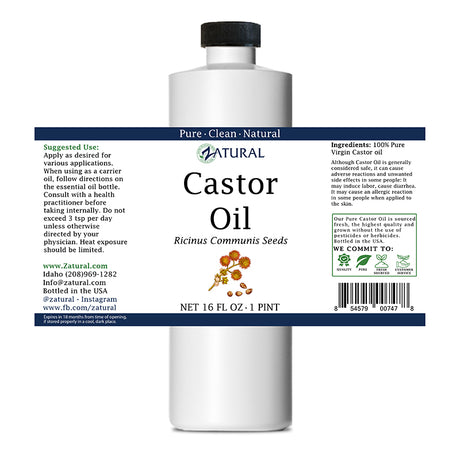 Zatural 16oz Castor Oil