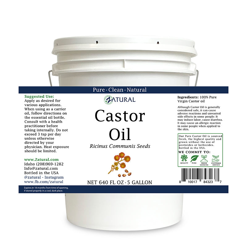 Zatural 5 Gallon Castor Oil