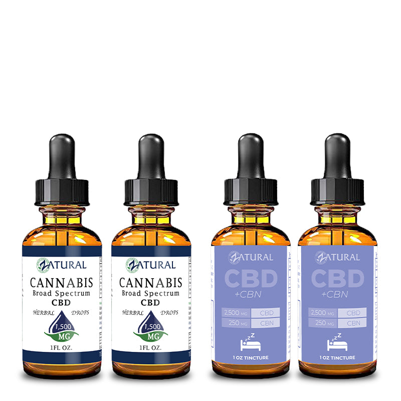 Day and Night Bundle Broad Spectrum CBD Oil 1500mg and CBN Oil