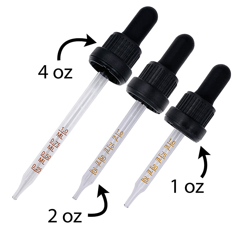 CBD Tincture Dropper options