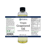 8oz Grapeseed Oil label