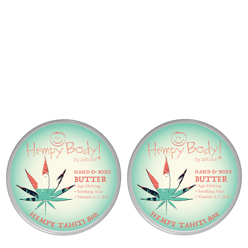 Hempy Tahiti Body Butter 8oz Two Pack