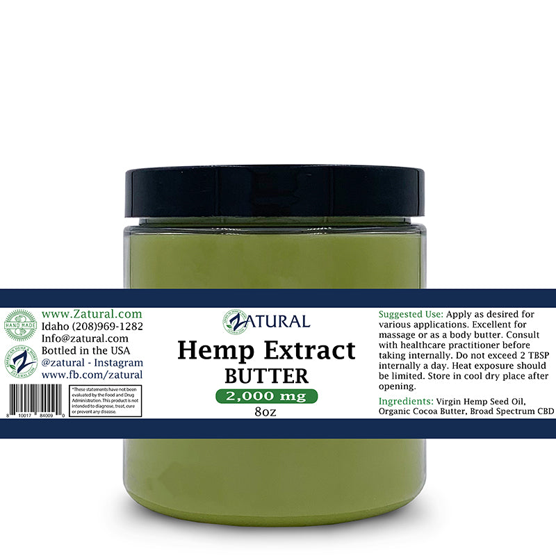 Zatural Hemp Extract Butter 2000mg
