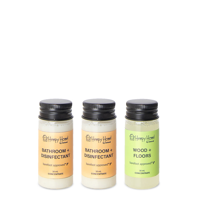 Zatural Hempy Home Concentration Bathroom, Disinfectant, and Wood set