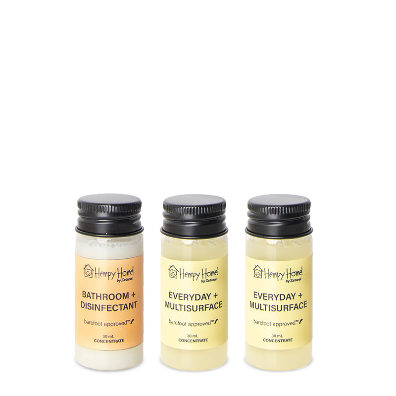 Zatural Hempy Home Concentration Bathroom, Multi-surface and Multi-surface set