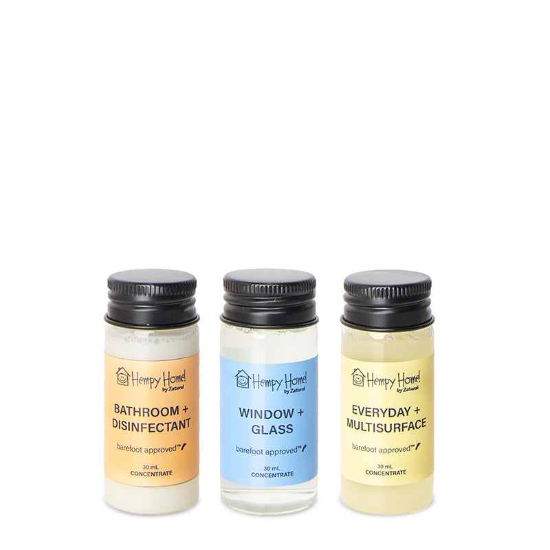 Zatural Hempy Home Concentration Bathroom, Glass and Multi-surface set