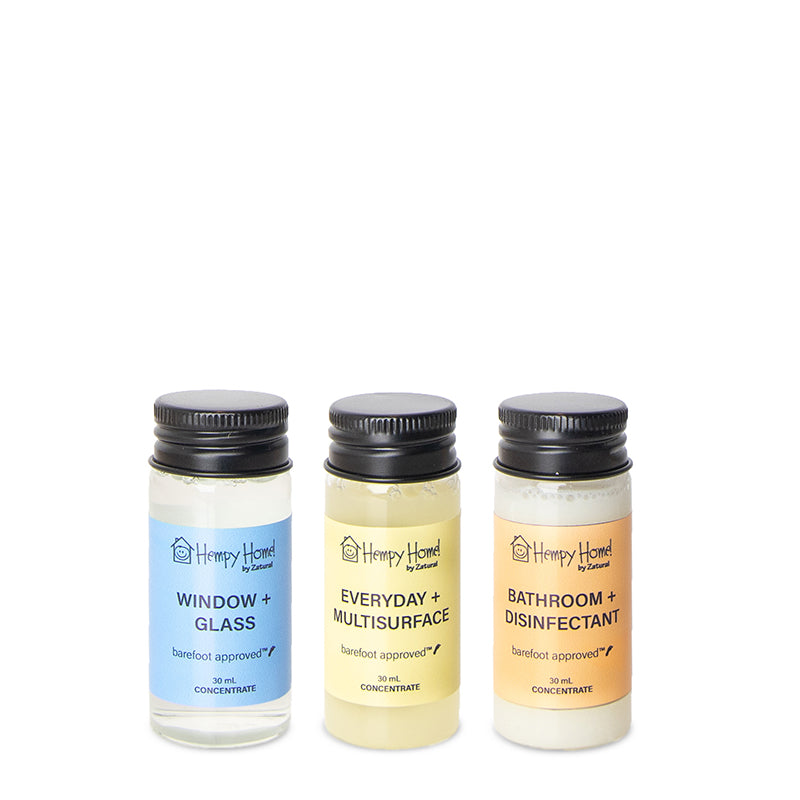 Zatural Hempy Home Concentration Window, Multi-Surface, and Bathroom set