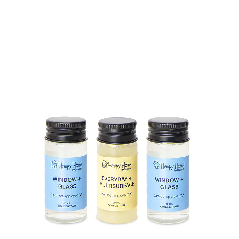 Zatural Hempy Home Concentration Window, Multi-Surface, and glass set