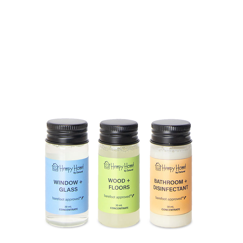 Zatural Hempy Home Concentration Window, floor, and bathroom set