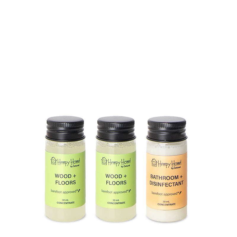 Zatural Hempy Home Concentration Wood, Floor, and bathroom set