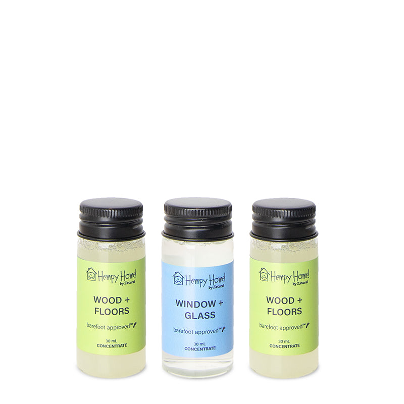 Zatural Hempy Home Concentration Wood, glass, and floor set