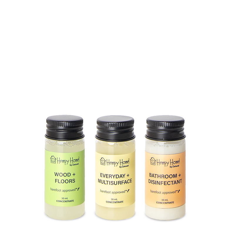 Zatural Hempy Home Concentration Wood, Multi-Surface, bathroom set