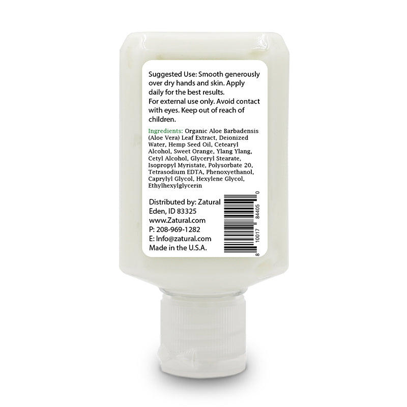 Hempy Tahiti Body Butter 2oz squeeze bottle back