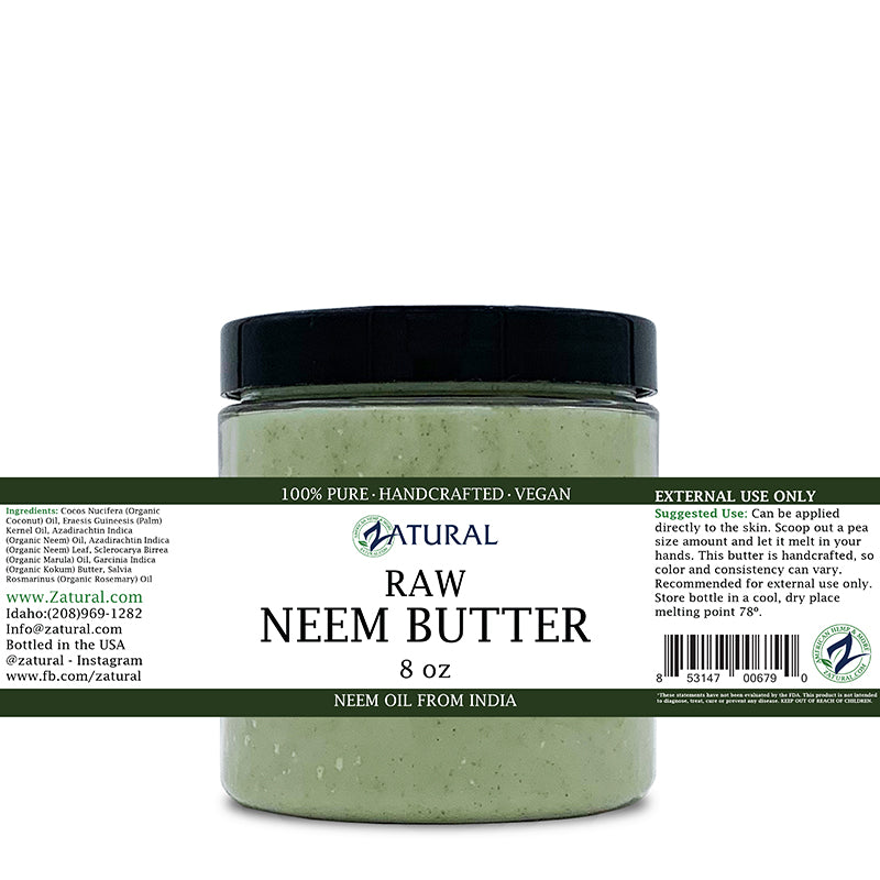 Neem Butter 8oz label