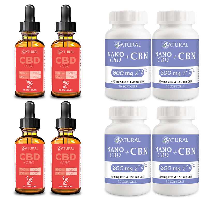 Four Month Supply CBC Oil and CBN Softgels 600mg